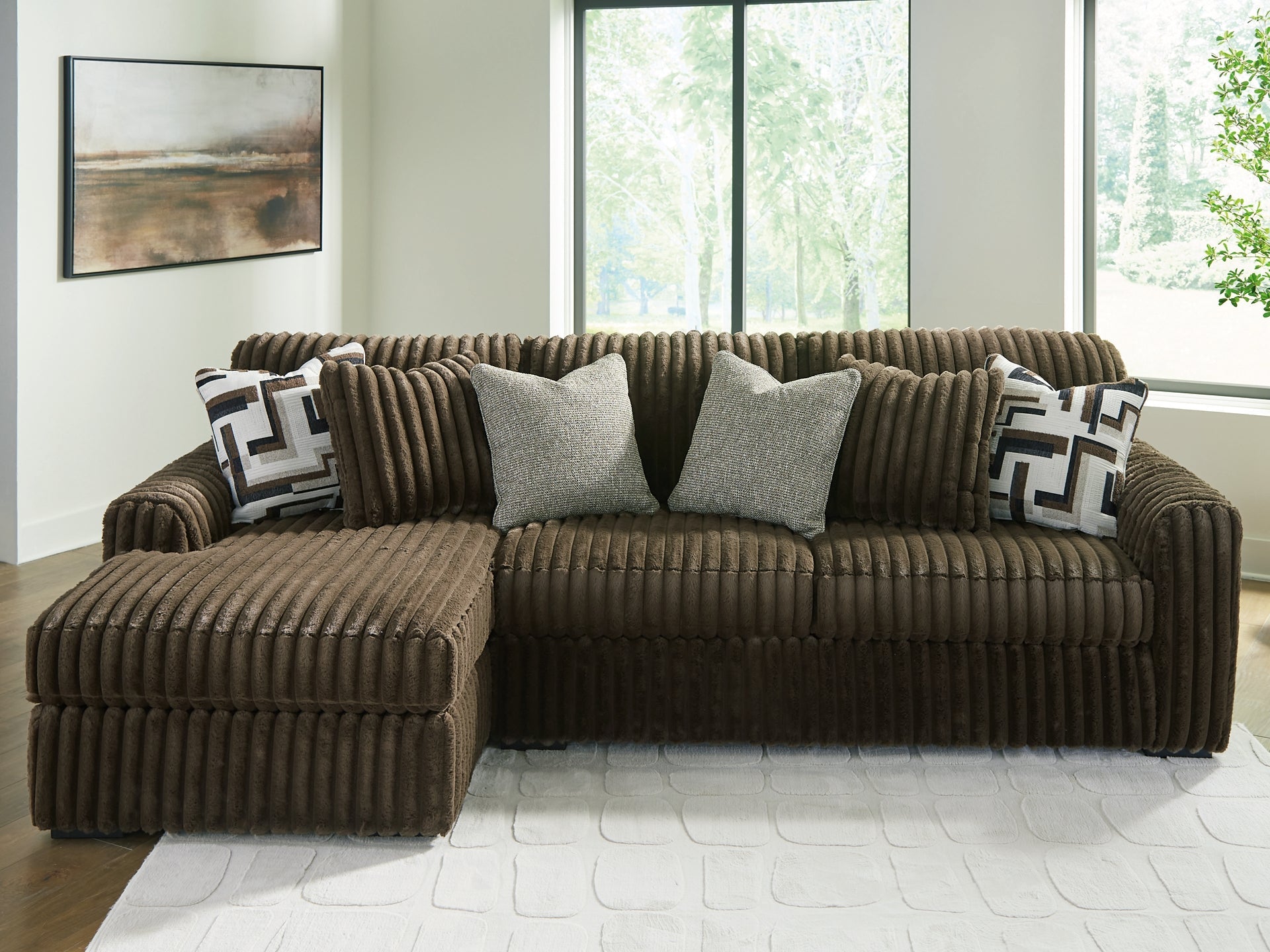 Midnight-Madness 2-Piece Sectional Sofa with Chaise