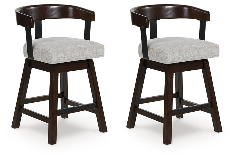 Haddigan Upholstered Swivel Stool (Set of 2)