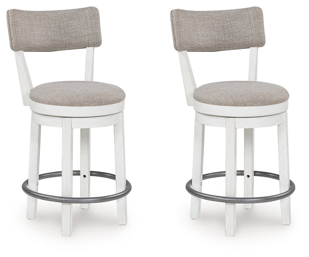 Robbinsdale Upholstered Swivel Stool (Set of 2)