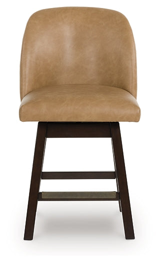 Neymorton Upholstered Swivel Stool (Set of 2)