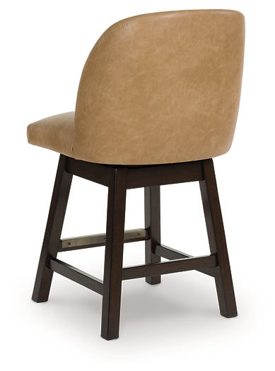 Neymorton Upholstered Swivel Stool (Set of 2)