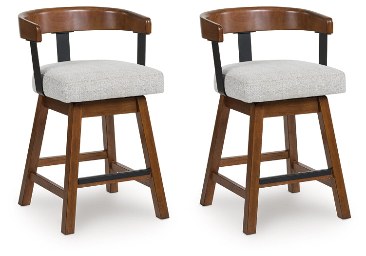 Ralene Upholstered Swivel Stool (Set of 2)