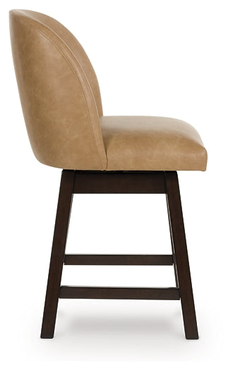 Neymorton Upholstered Swivel Stool (Set of 2)