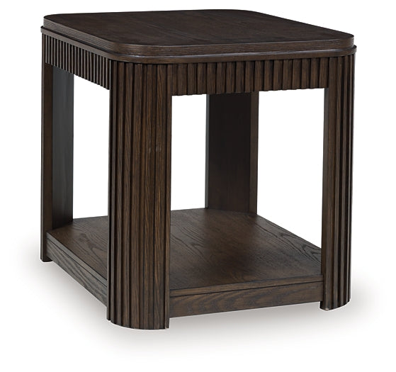 Carlibrie End Table - Warm Brown
