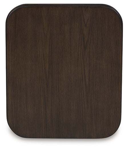 Carlibrie End Table - Warm Brown