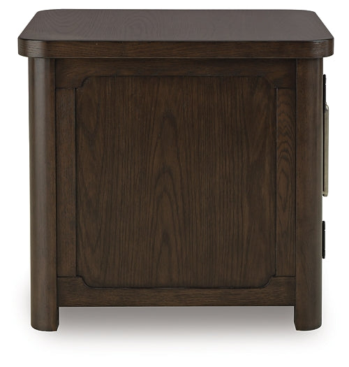 Breckington End Table - Dark Brown
