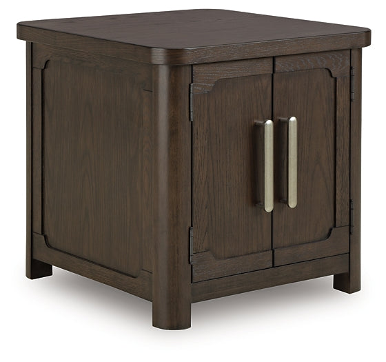 Breckington End Table - Dark Brown