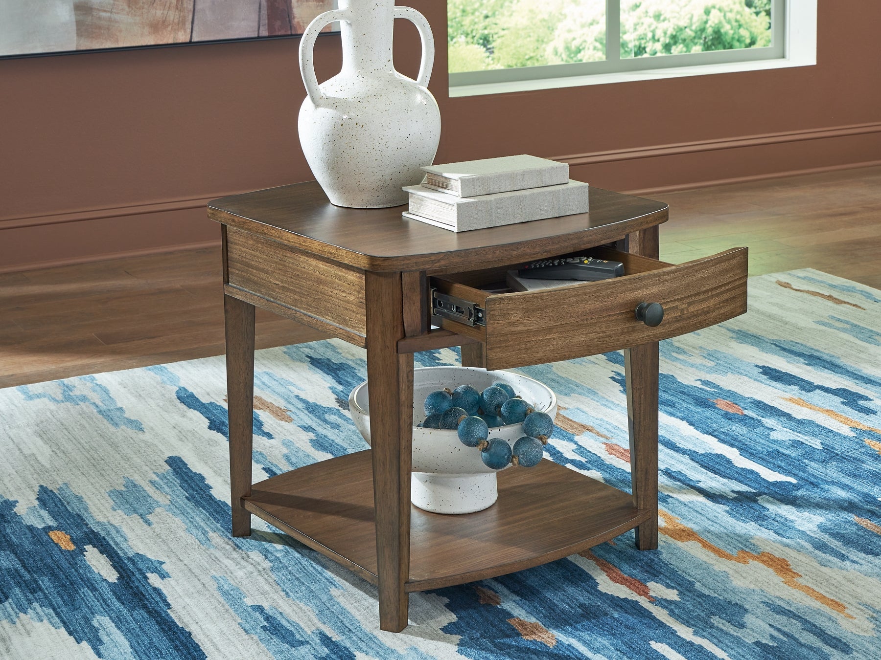 Burkbyer End Table - Brown
