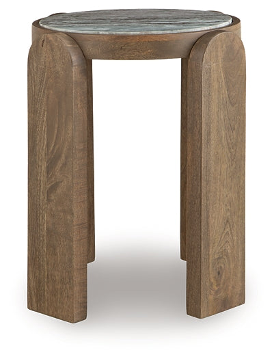 Gavrilley Accent Table - Gray/White/Brown