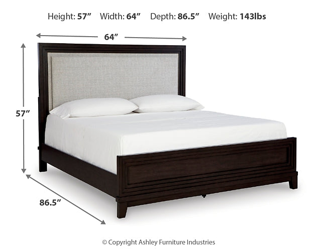 Neymorton Queen Upholstered Panel Bed