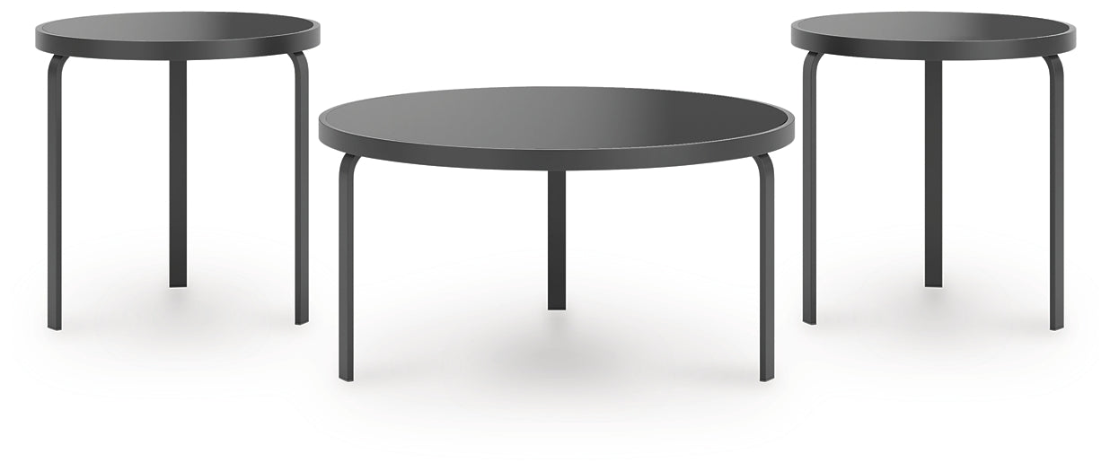 Dorylin 3-Piece Table Set - Black