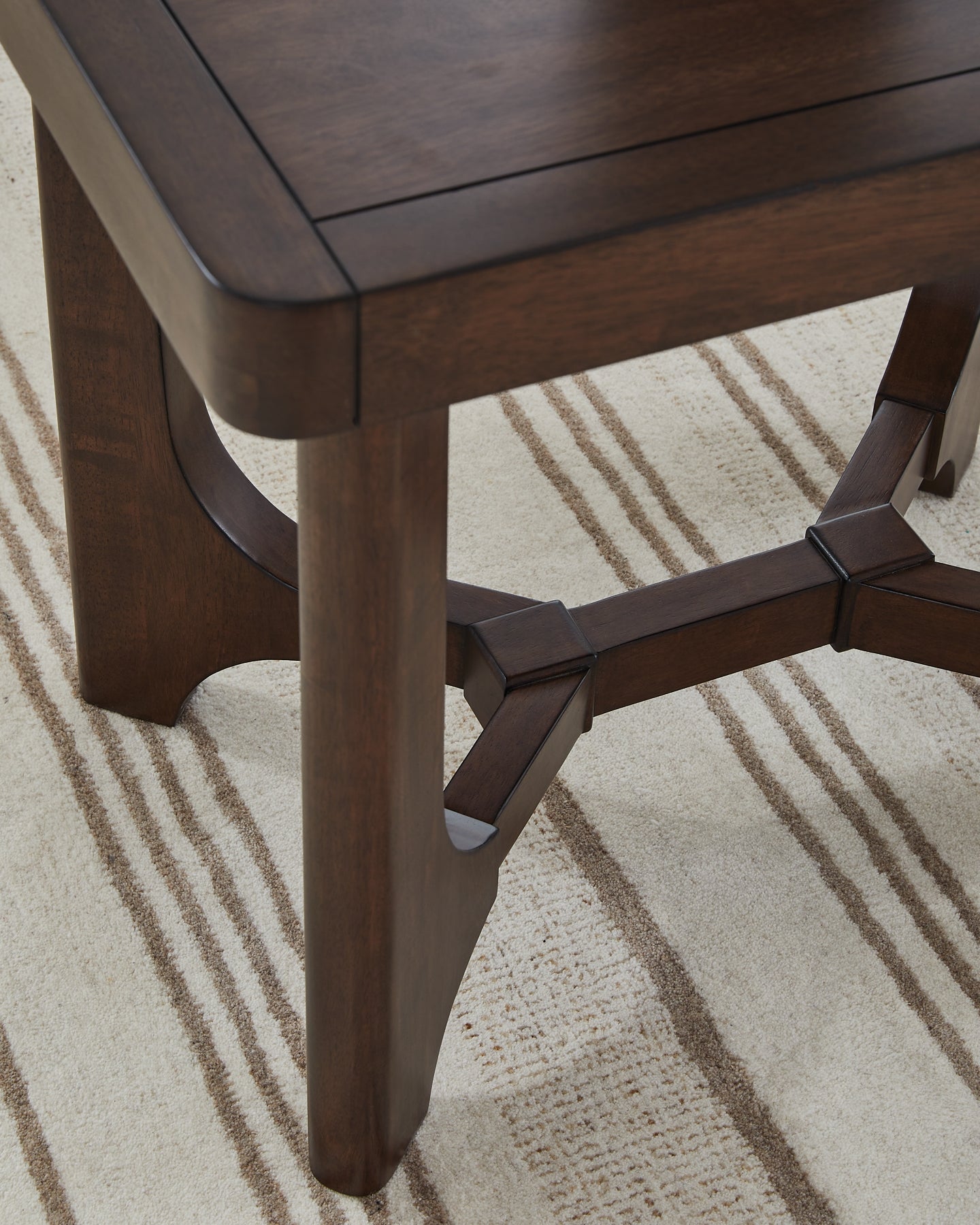 Korestone End Table - Dark Brown