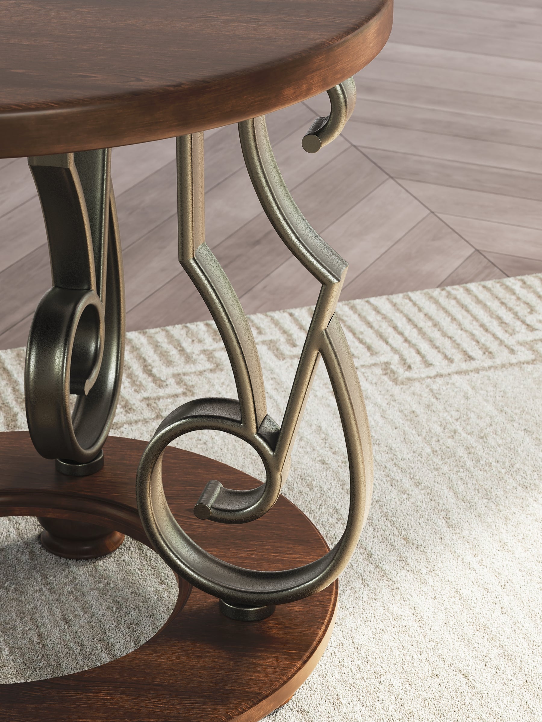 Frallyn End Table - Dark Brown