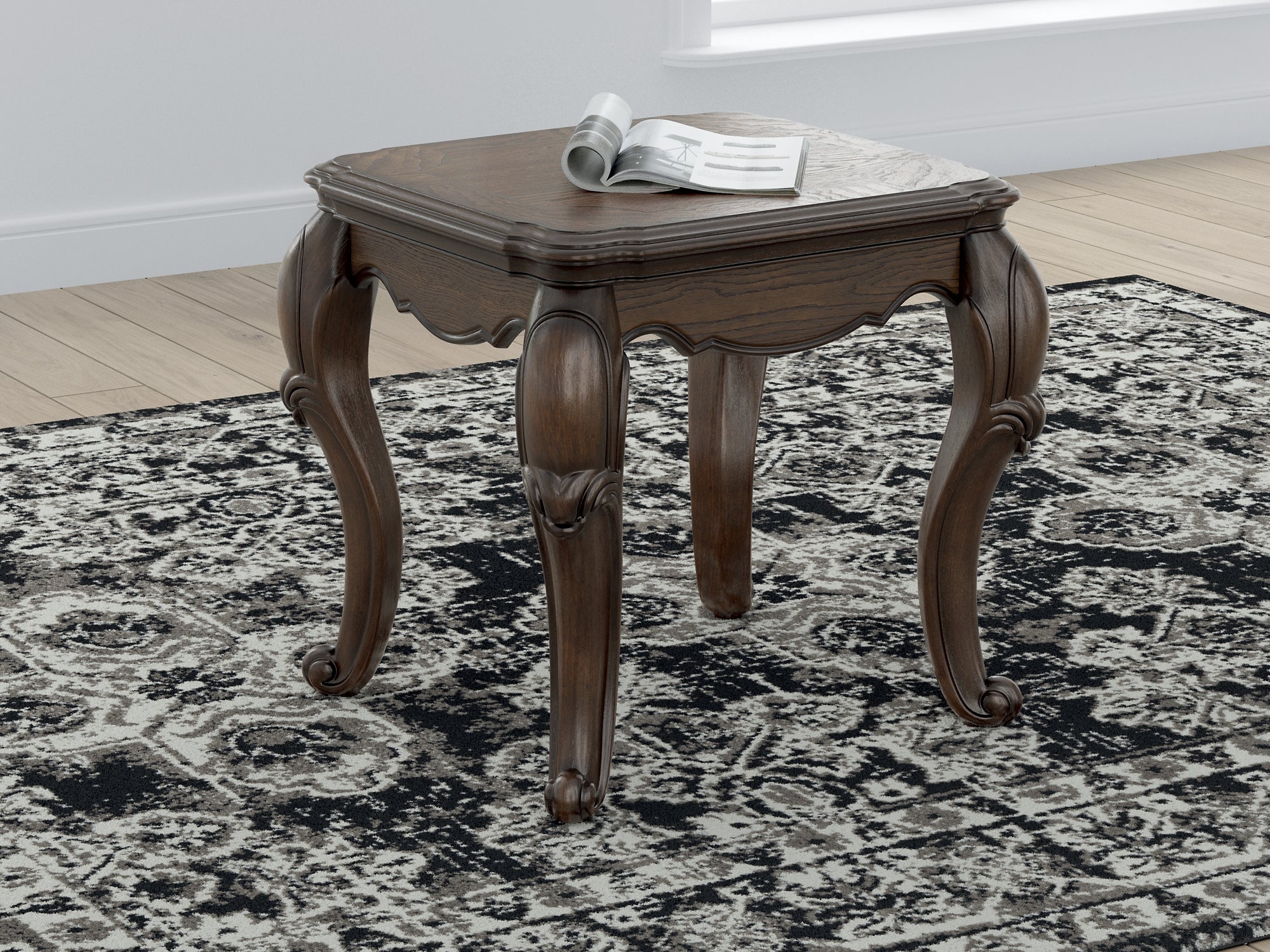 Maylee End Table - Dark Brown