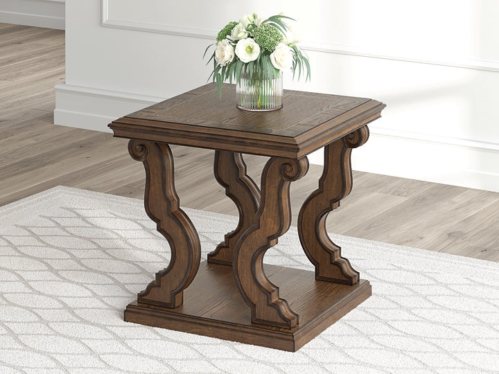 Maylee End Table - Dark Brown