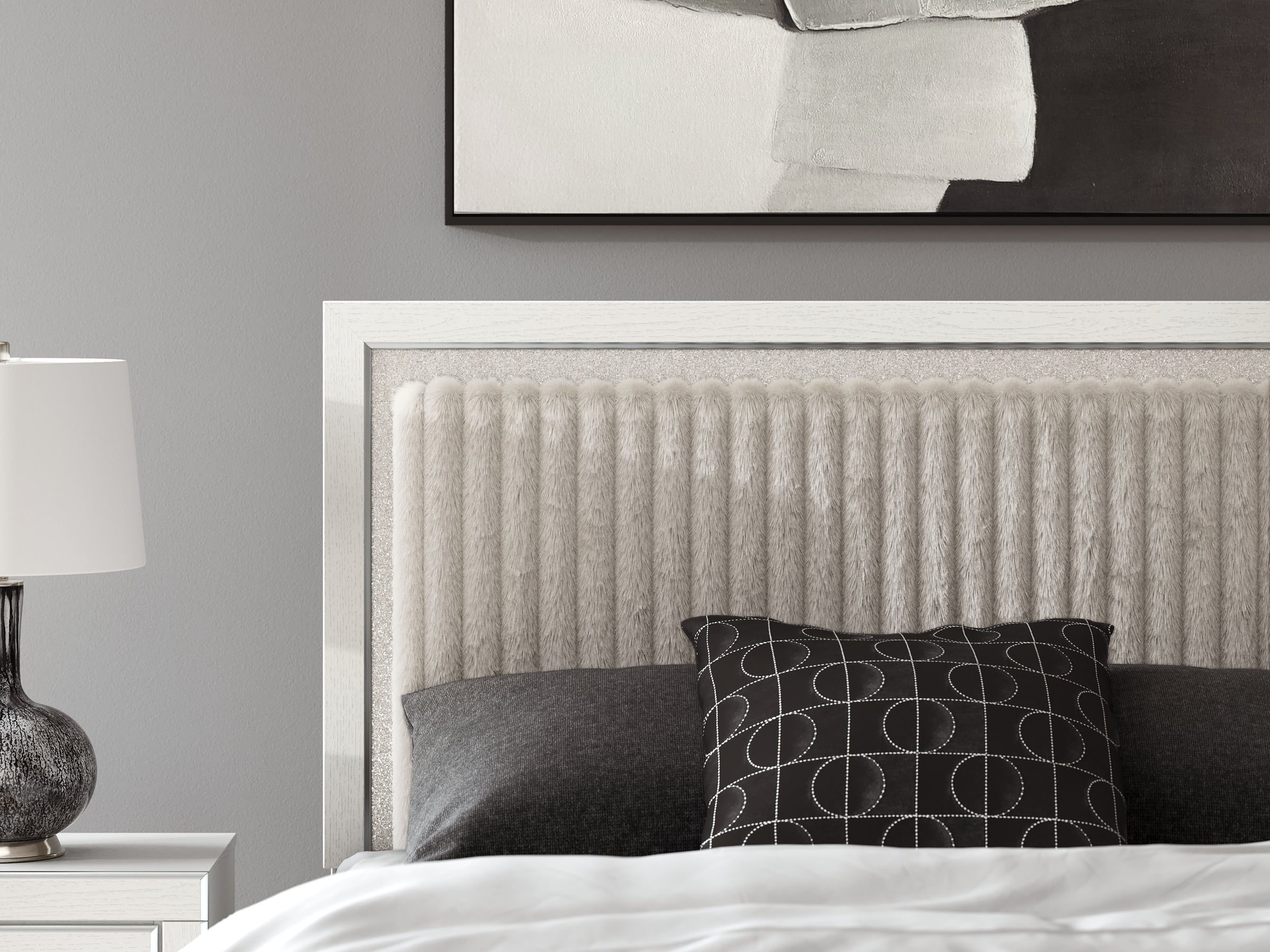 Zuraleus Queen Upholstered Panel Platform Bed