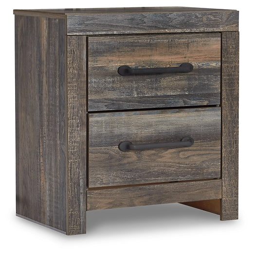 Drystan Twin Panel Headboard Bed with Mirrored Dresser, Chest and Nightstand