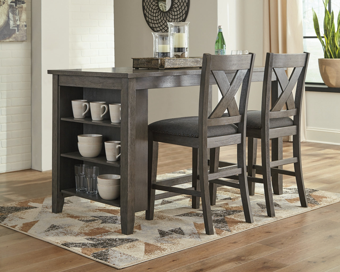 Caitbrook 3-Pc Counter Height Dining Set
