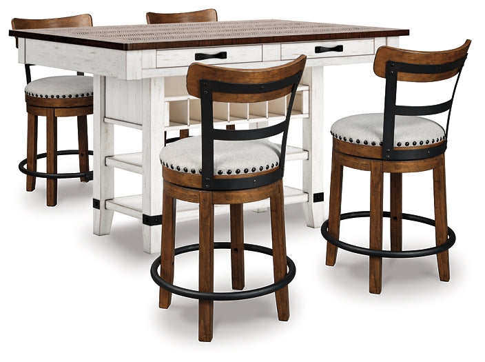 Valebeck 5-Pc Counter Height Dining Set