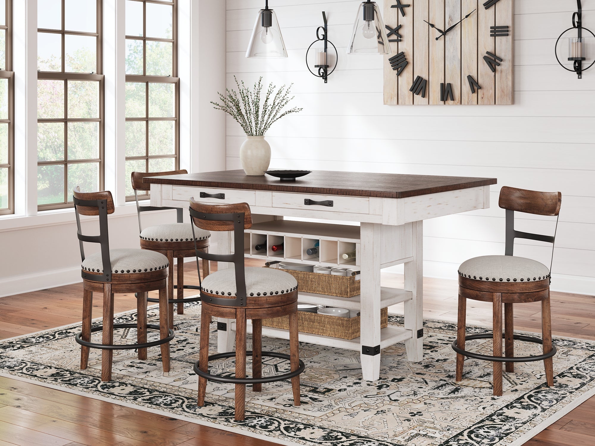 Valebeck 5-Pc Counter Height Dining Set
