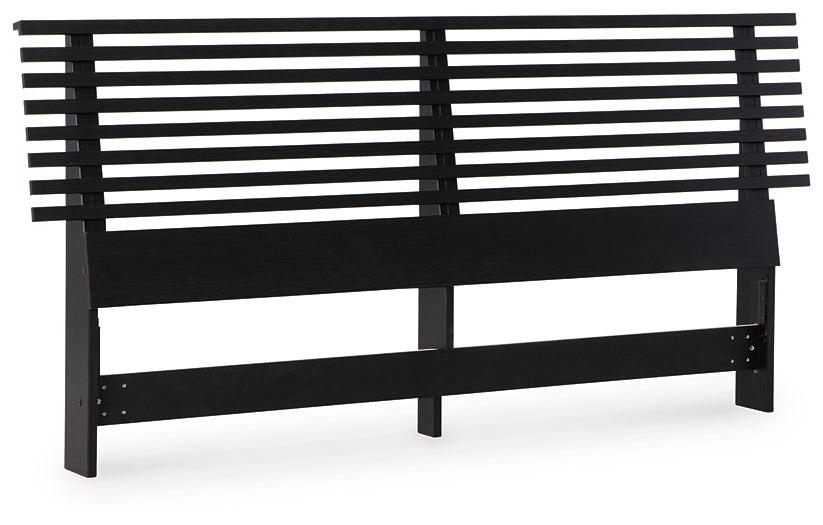 Danziar Queen Panel Headboard with Mirrored Dresser, Chest and Nightstand