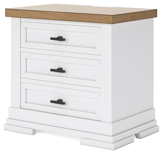 Ashbryn California King Panel Storage Bed with Mirrored Dresser, Chest and Nightstand