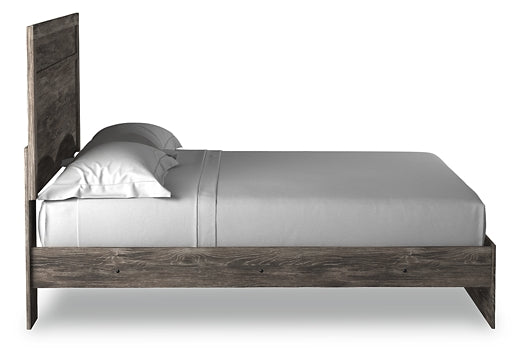 Ralinksi King Panel Bed with Mirrored Dresser and Chest