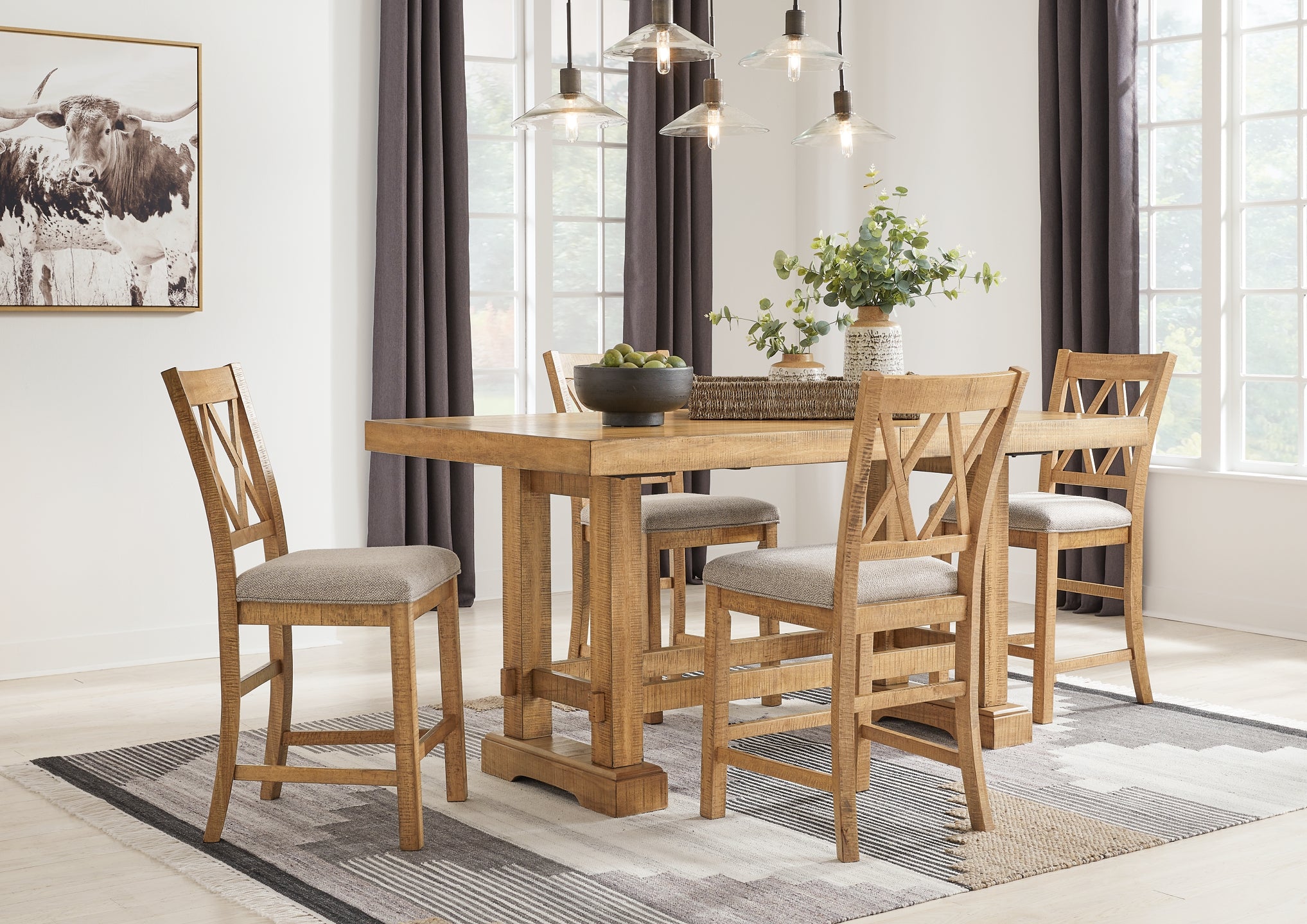 Havonplane 5-Pc Counter Height Dining Set
