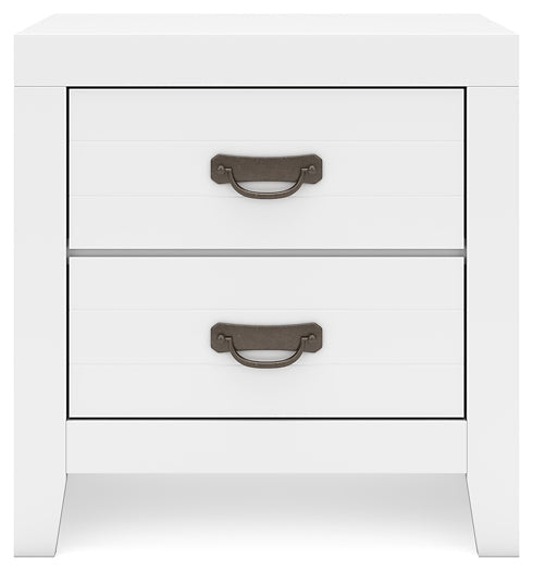 Binterglen Twin Panel Bed with Mirrored Dresser, Chest and Nightstand