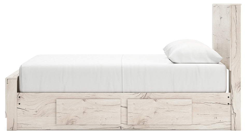 Lawroy Queen Panel Bed with Mirrored Dresser and Chest