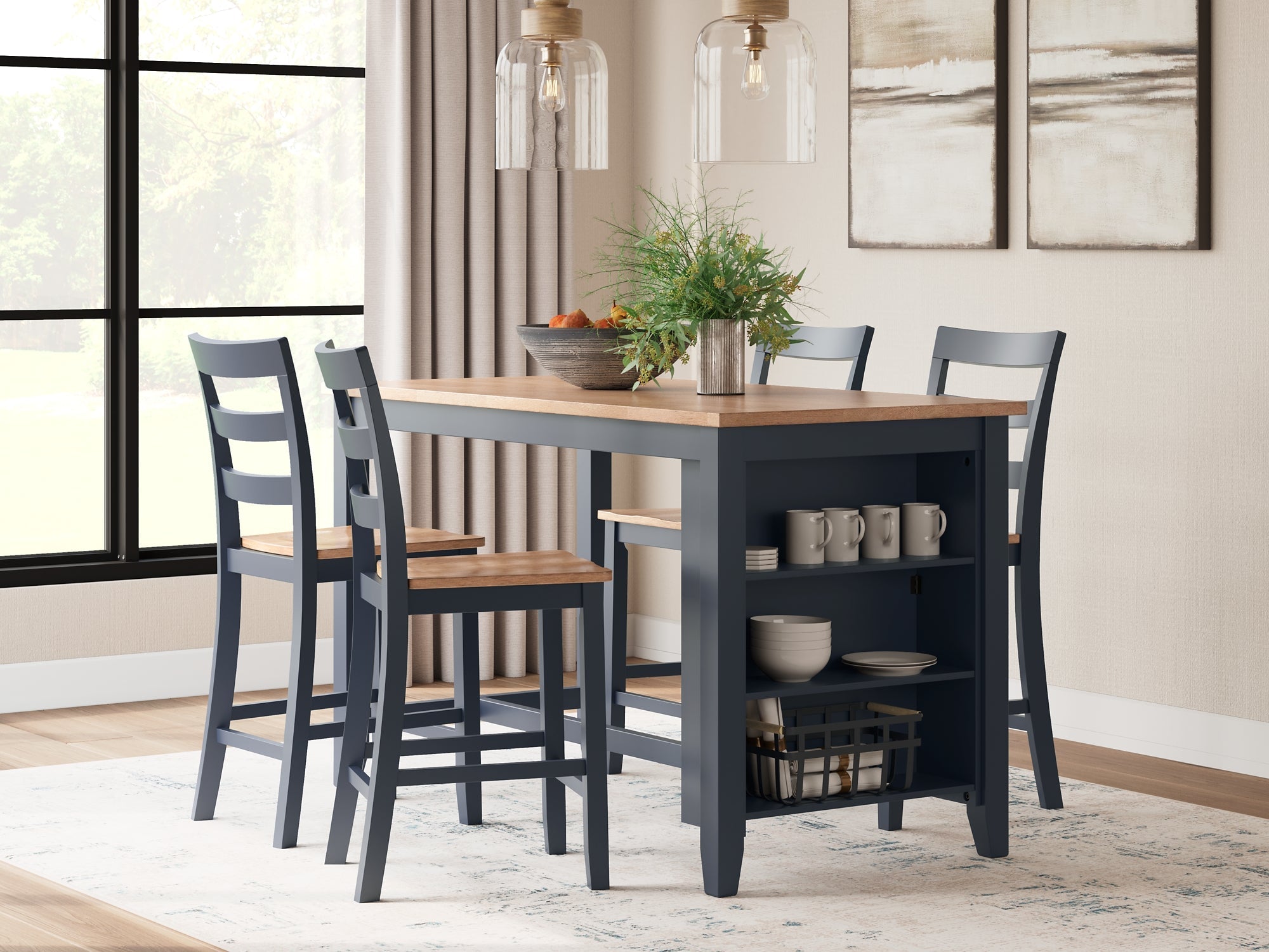 Gesthaven 5-Pc Counter Height Dining Set