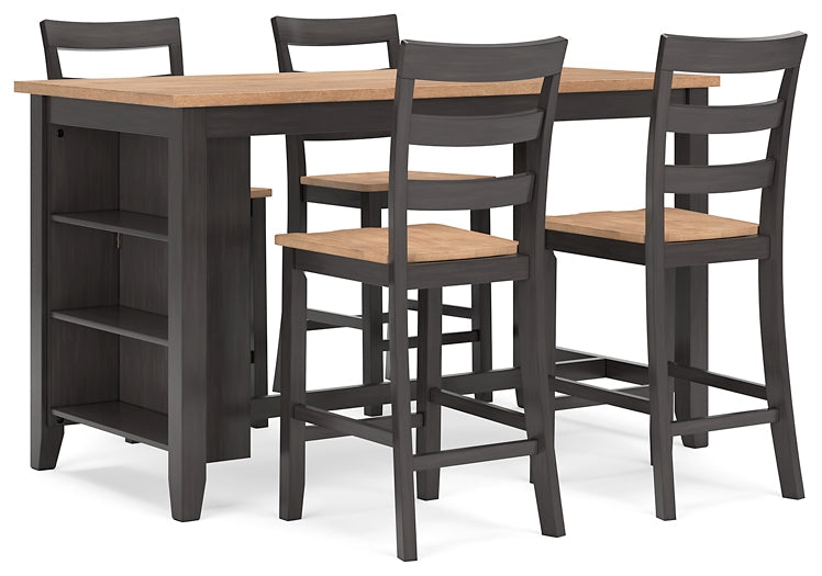 Gesthaven 5-Pc Counter Height Dining Set