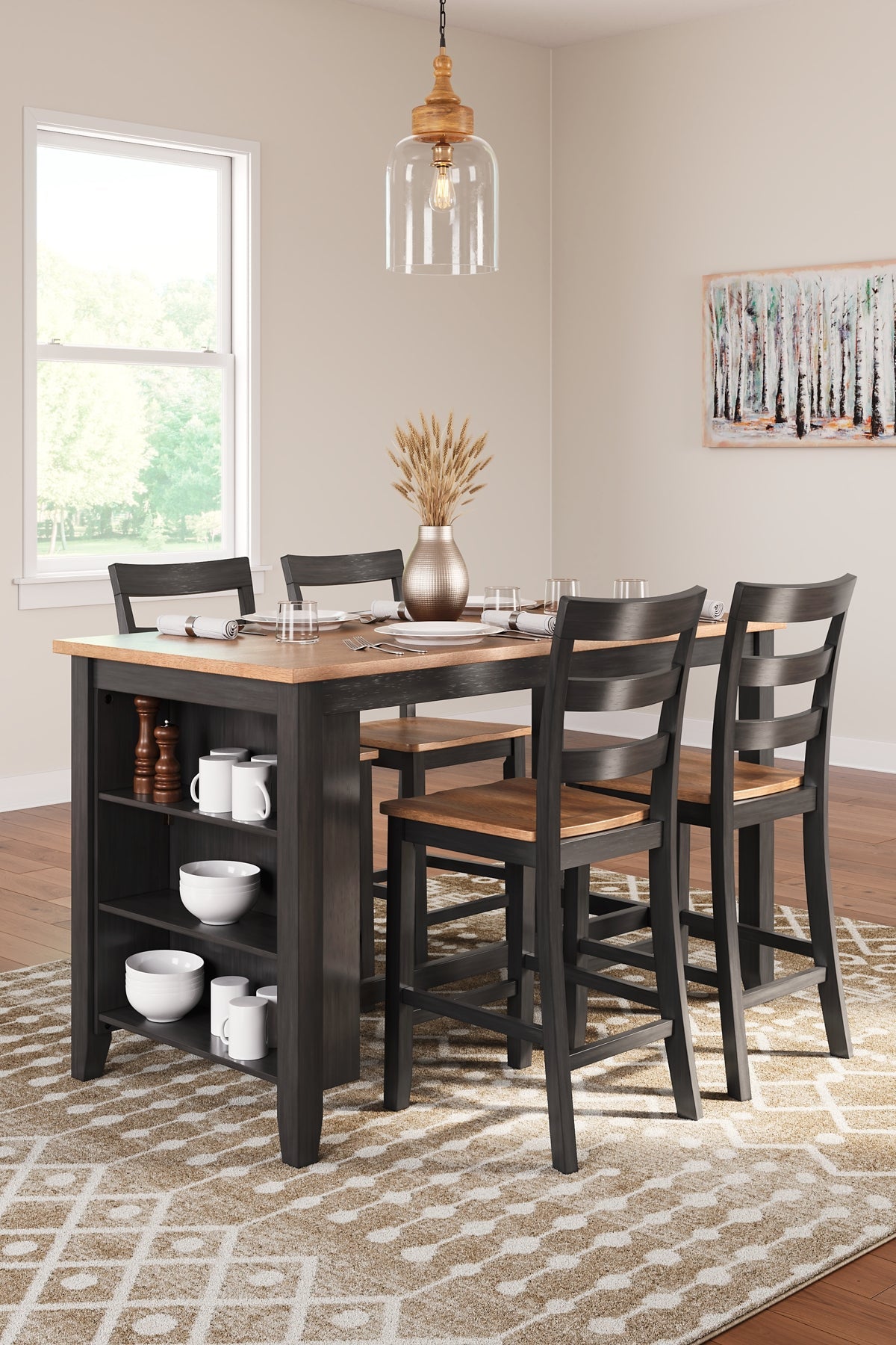 Gesthaven 5-Pc Counter Height Dining Set