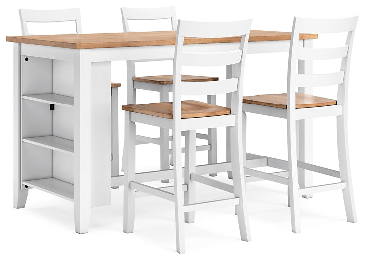 Gesthaven 5-Pc Counter Height Dining Set