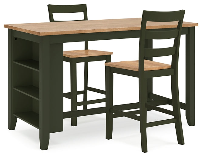 Gesthaven 3-Pc Counter Height Dining Set
