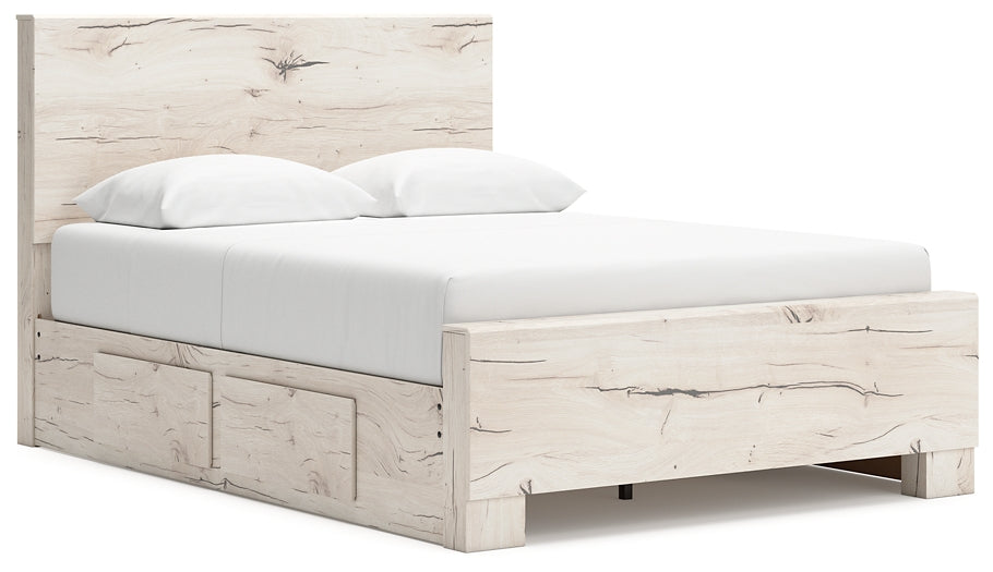Lawroy Queen Panel Bed with Mirrored Dresser