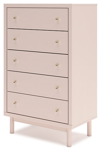 Wistenpine Full Upholstered Panel Headboard with Mirrored Dresser, Chest and Nightstand