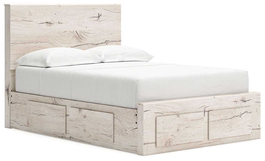 Lawroy Full Panel Storage Bed with Mirrored Dresser and Chest