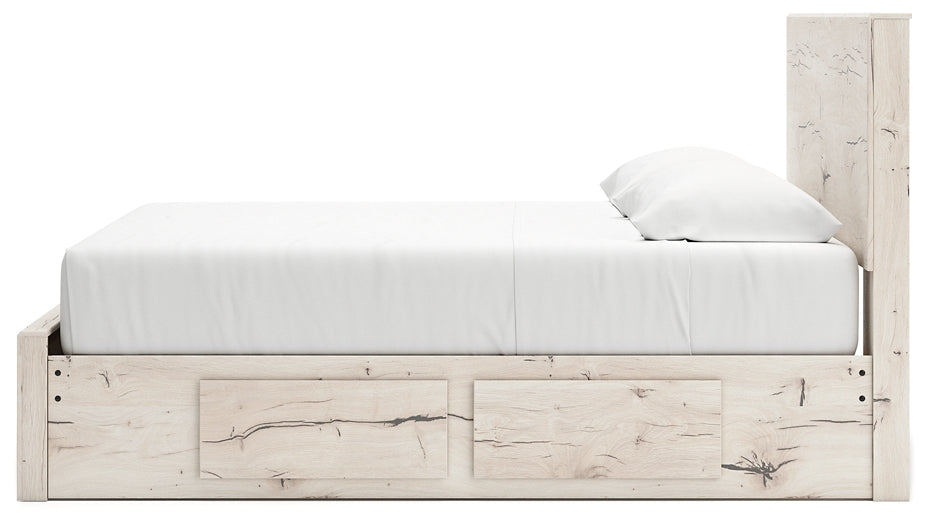 Lawroy King Panel Storage Bed with Mirrored Dresser