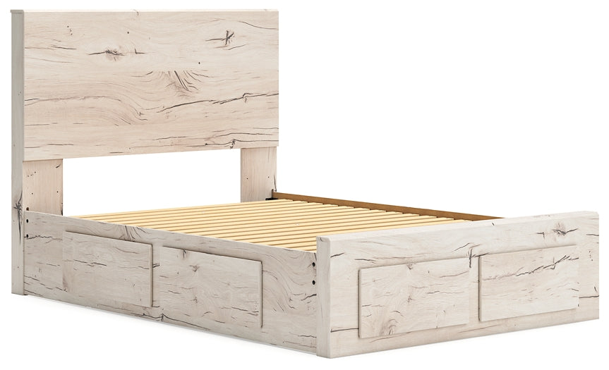 Lawroy Full Panel Storage Bed with Mirrored Dresser, Chest and Nightstand
