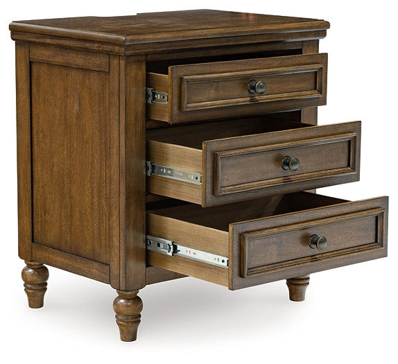 Sturlayne California King Upholstered Panel Bed with Mirrored Dresser, Chest and Nightstand