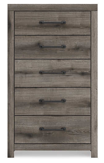 Graystorm Twin Panel Storage Bed with Mirrored Dresser, Chest and Nightstand