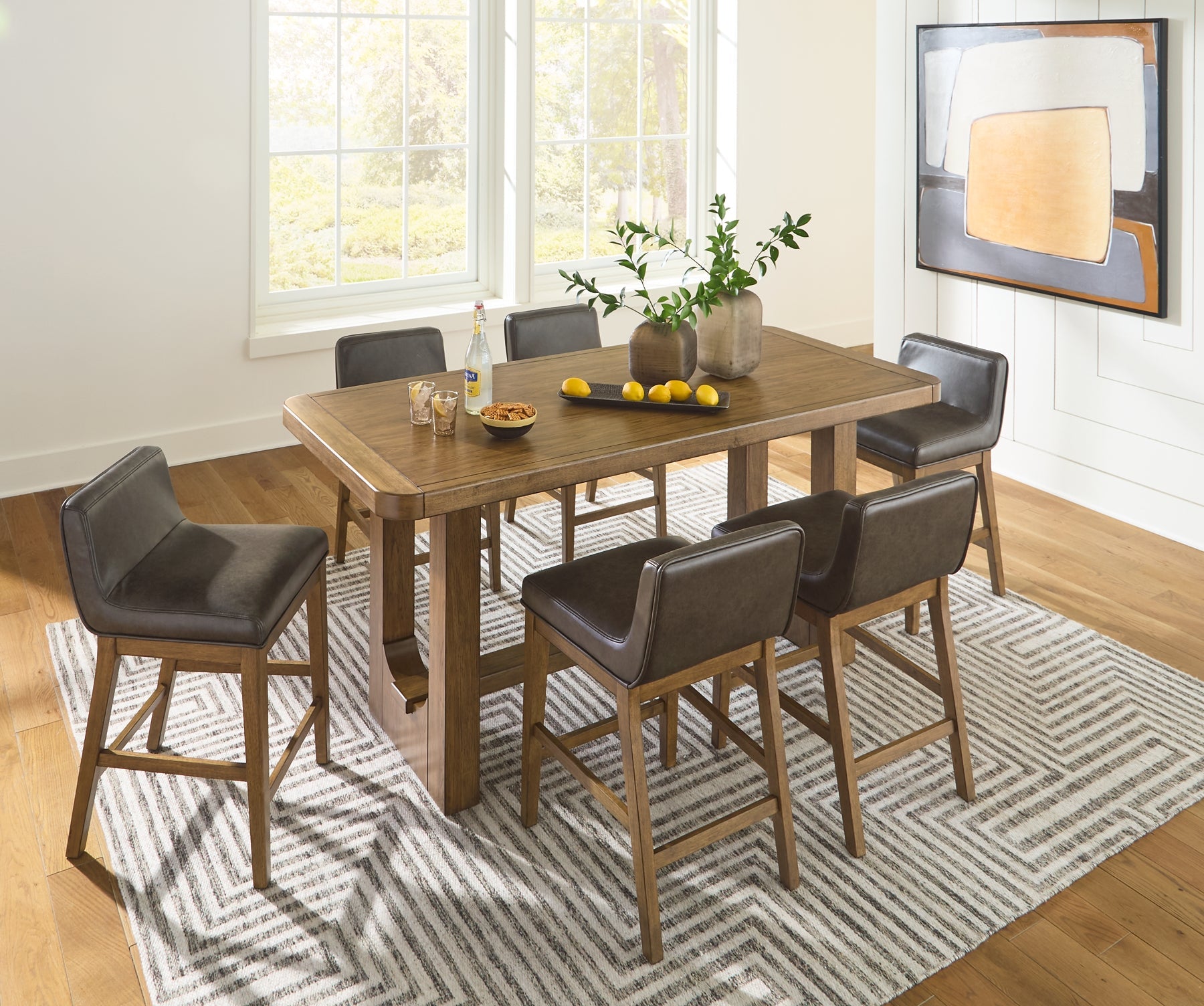 Cabalynn 7-Pc Counter Height Dining Set