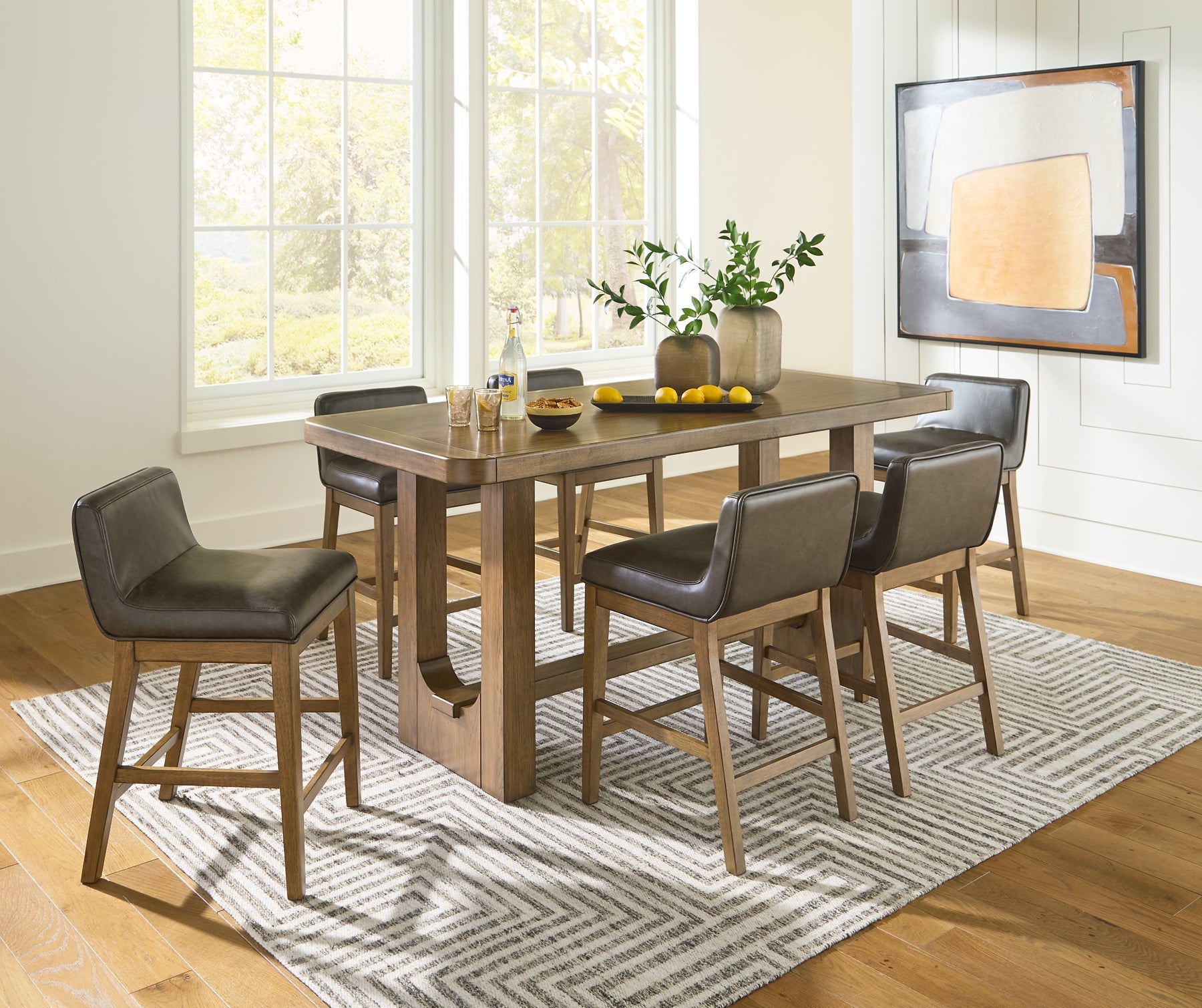 Cabalynn 7-Pc Counter Height Dining Set