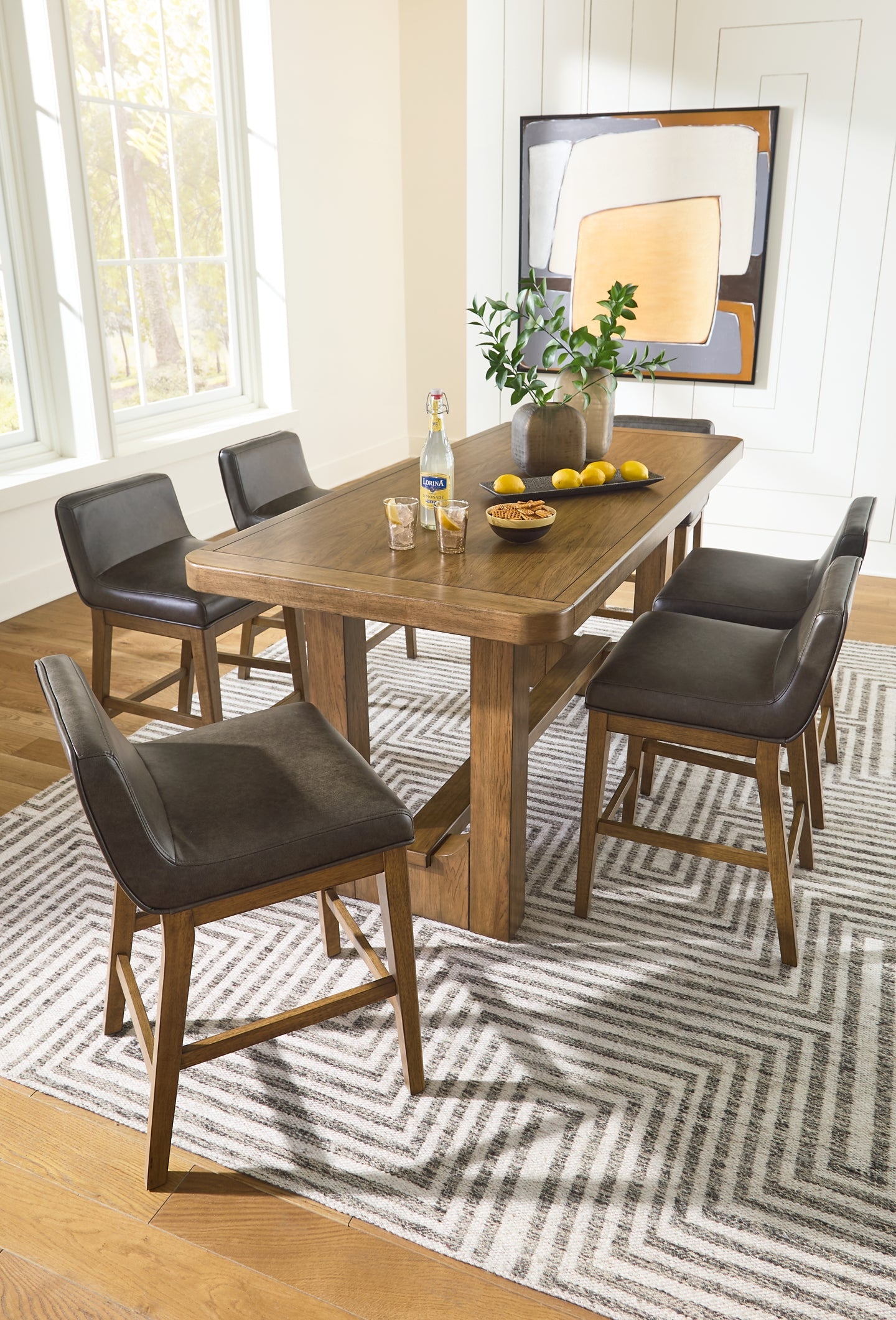 Cabalynn 7-Pc Counter Height Dining Set