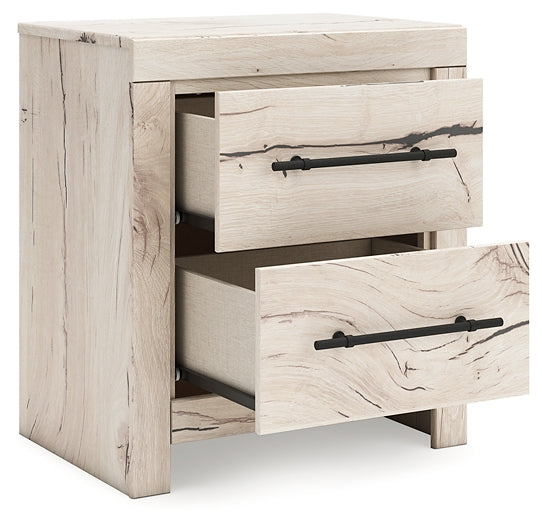 Lawroy Full Panel Headboard with Mirrored Dresser and Nightstand