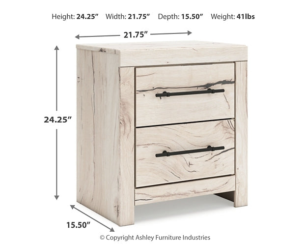 Lawroy Full Panel Headboard with Mirrored Dresser and Nightstand