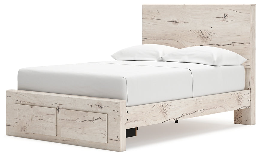 Lawroy Full Panel Storage Bed with Mirrored Dresser and Chest