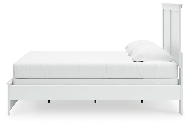 Bostwick Shoals King Panel Bed with Mirrored Dresser and Chest