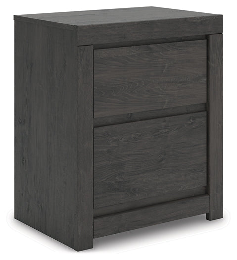 Fraluna Queen Panel Storage Bed with Mirrored Dresser and Nightstand